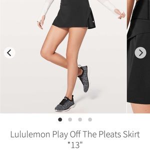 Lululemon Play off the Pleats Skirt